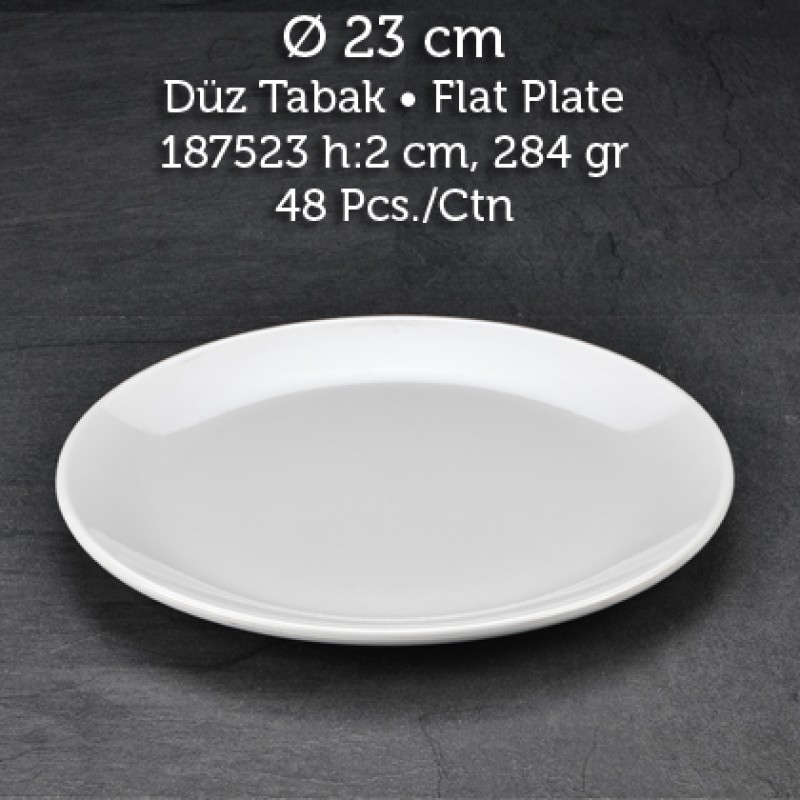 TUVA THERM INTERNATIONAL 23 CM. DÜZ TABAK - BEYAZ-11123- (6 ADET ) ALC-034 TUVA THERM INTERNATIONAL 23 CM. DÜZ TABAK - BEYAZ-11123- (6 ADET ) ALC-034