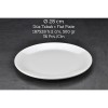 TUVA THERM INTERNATIONAL 28 CM. DÜZ TABAK - BEYAZ -11128- (6 ADET )  ALC-054