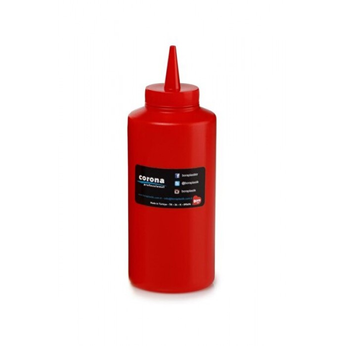 BORA BO2101 KETÇAP MAYONEZ ŞİŞE KAPAKLI 420 ML BEYAZ (2 ADET ) ALC-089