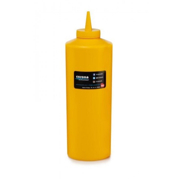 BORA BO2106 KETÇAP MAYONEZ ŞİŞE KAPAKLI 950ML SARI (2 ADET)  ALC-094