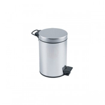 Efor 402 Metal 430 Kalite Pedallı Çöp Kovası 3 Lt Paslanmaz (1 ADET )  ALC-066